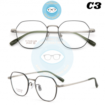 Gọng kính kim loại mã 6147